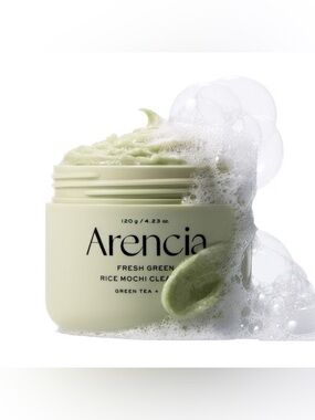 Arencia Fresh Green Rice Mochi Cleanser 4.23 fl oz, New